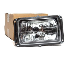 Фара АВТОЭЛЕКТРИКА (12081) КАМАЗ/МАЗ/ГАЗ-3102/УАЗ-3160, гладкое стекло, с ДХО (ФГ014 АЕ) 36.3775-20 