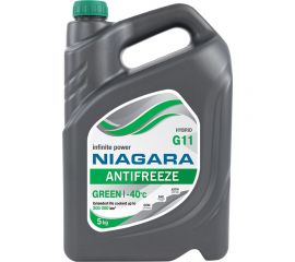 Охлаждающая жидкость NIAGARA Антифриз G11, зеленый, 5 кг 1001002011 