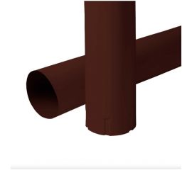 Водосточная круглая труба NIKA 0,5 мм, RAL 8017, 3 м, термопленка В0000026779 