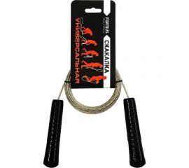 Универсальная скакалка c металлополимерным тросом FORTIUS 3 м, прозрачная H210401-3TW 