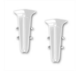 Внутренний угол для плинтуса DECONIKA 70 мм, 001-G Белый глянец Д-П70-В-Ф2 001-0 БЕЛ-Г 