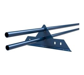 Трубчатый оцинкованный снегозадержатель на крышу для металлочерепицы, профнастила KROVZAVOD Ral 5005 сигнальный синий, 25x1.5 мм, 1000 мм (комплект на 3 м/3 шт. по 1 м) 3769284 