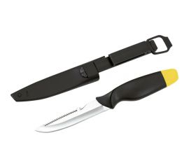 Нож рыбака с ручкой-поплавком Forester MOBILE в пластиковом чехле, на клипсе MT-8 