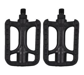 Педали Feimin FP-804, 113х78мм, 1\2, база пластик, стальная ось 12мм, комфорт, 343гр, черные H000010696 