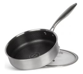 Глубокая сковорода Edenberg с крышкой 26 см нержавеющая сталь тефлон EB-14152 