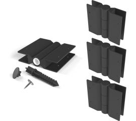 Комплект стыковочных элементов для грядок и клумб Еврогрядка 150x25 мм, 4 шт. 5084 