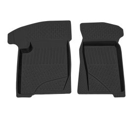 Салонный резиновый коврик REZKON для LADA Niva Travel-Chevrolet Niva передний ряд сидений, черный 1539040100 