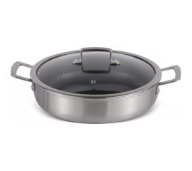 Глубокая сковорода Edenberg с крышкой 28 cм нержавеющая сталь тефлон EB-14922 