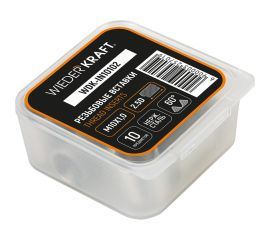 Резьбовые вставки WIEDERKRAFT M10x1,0, 2,5d, 10 предметов WDK-IN10102 