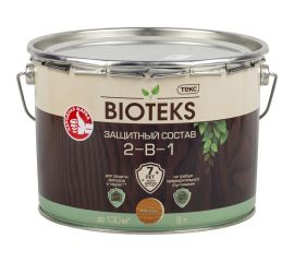 Биоантисептик Текс классик универсал махагон 9 л. защ. состав 2 в 1 48670 