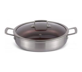 Глубокая сковорода Edenberg с крышкой 24 cм нержавеющая сталь тефлон EB-14923 