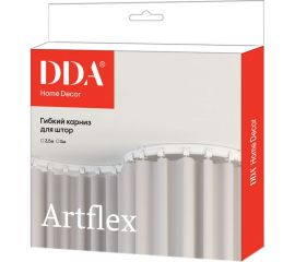 Карниз для штор DDA ArtFlex PVC гибкий белый 3.5 м 59881 
