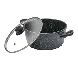 Кастрюля FERCASTI Megapolis 2 л, стеклянная крышка, литой алюминий, бакелитовые ручки F/СЗ-2Б 