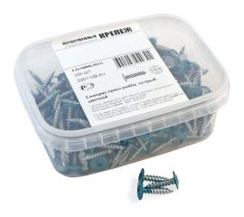 Прессшайба Качественный КРЕПЕЖ 4.2х19 мм, синяя вода RAL 5021, острая, 250 шт 0301109 КЧ 