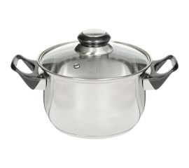 Кастрюля DANIKS 1.9 л, нержавеющая сталь, крышка стекло, dnn1, sd-a19-16/sd-a19-6-16 312268 