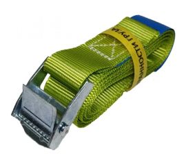 Стяжной ремень с пружинным замком UVE 250 кг, 2,5 м, 25 мм, салатовый RS-25-250-2,5-lightgreen 