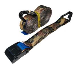 Стяжной ремень UVE с пружинным замком, 2 крюка, 700 daN, 5 метров, 38мм, камуфляж RS2-38-700-5-cam 