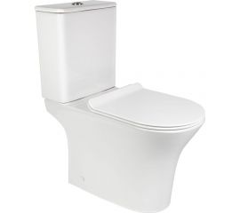 Унитаз BOND напольный безободковый белый с сиденьем микролифт F06-00 