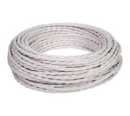 Витой Ретро провод ПуГВнг(А)-LS iTOK ПВХ 2x1,5 ГОСТ белый (10 метров) GE70141-01 i-KPP-PUGVNG-LS-RETRO-215-10-WH 