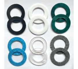 Набор прокладок Профитт 1 1/4"" резина, паронит, паронит мбс, паронит безасбестовый, фторопласт, пвх - по 2 шт. 1891900 