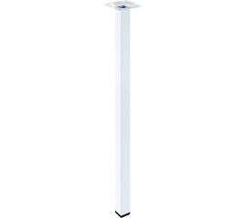 Ножка Tech-Krep металл, квадрат, нерегулируемая, 25x25x800 мм, белая - накл. 152130 