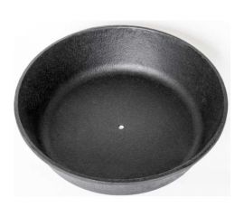 Чугунная сковорода Davr Metall davrmetall 24 см, высота 6 см, с отверстием сковорода(240х60)(с отверстием) 