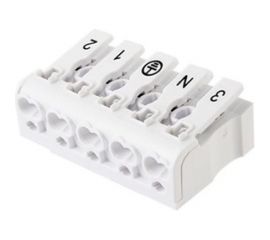 Пружинная соединительная клемма TDM КСП5-3L+N+PE, 16 A SQ0510-0115 