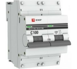 Автоматический выключатель EKF 2P 100А C 10kA ВА 47-100 PROxima SQmcb47100-2-100C-pro 