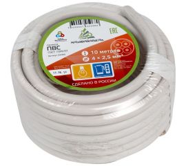 Провод ПВС АЛЬФАКАБЕЛЬ 4х2,5 мм ГОСТ 10 м 05068 