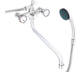 Смеситель для ванны с душем СоюзКран круглый излив 30см, 1/2, хром, цинк, SK08-S237 566-234 