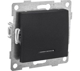 Механизм выключателя GUSI ELECTRIC Bravo 1 клавиша, СУ, 10А, 250В, графит С10В18-010 