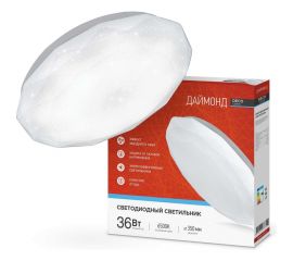 Светодиодный светильник IN HOME серии DECO 36Вт 230В 6500К 2340лм 350х55мм ДАЙМОНД 4690612033730 