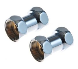 Прямое соединение для полотенцесушителя SG г/г 1""х1"", хром, 2 шт 730SCH1010 