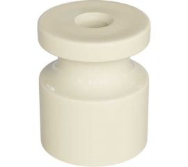 Универсальный пластиковый изолятор iTOK 20x24 мм, для наружного монтажа витого провода, слоновая кость (упаковка 20 шт) i-KPP-IZ-P-RETRO-20-IV 