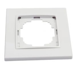 Рамка NILSON одноместная белая Alegra naturel 25110091 