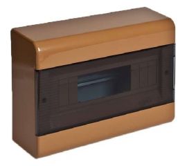 Щиток открытой проводки Рувинил Тусо на 12 модулей с дверцей 280x190x93 мм коричневый 68012К 