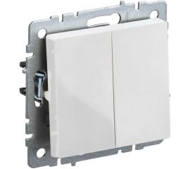 2-клавишный выключатель IEK Brite 10а вс10-2-0-брб белый BR-V20-0-10-K01 
