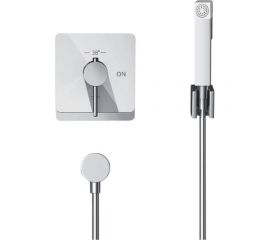 Смеситель с гигиеническим душем ROSE белый/хром ROSE R105C 