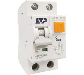 Дифференциальный автомат ETP 1P+N 25А тип A 30 мА 6 кА 19055 
