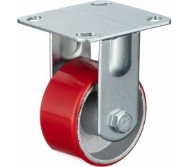 Колесо неповоротное (100 мм; грузоподъемность 200 кг; игольчатый подшипник; чугун; полиуретан) СТЕЛЛА-ТЕХНИК N29100CPUF 