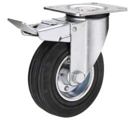 Колесо промышленное усиленное поворотное с площадкой и тормозом SRCb 55 (125 мм; 140 кг) А5 1000486 