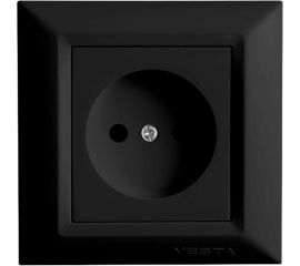 Одинарная розетка Vesta Electric roma без заземления FRZ00010102CMT 