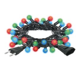 Электрогирлянда VEGAS Шарики, 30 разноцветных мигающих LED ламп, зеленый провод 55098 