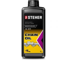 Масло цепное минеральное для бензо и электропил, 1 л STEHER 76020-1 