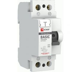 Электронное устройство защитного отключения EKF ВД-40 2P 63А/300мА Basic SQelcb-2-63-300e-sim 