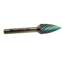 Бор-фреза твердосплавная c защитным покрытием G1225, тип G, 12х6х70х25 мм ФТ 811225 