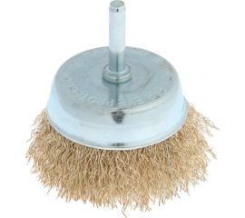 Щетка чашка металлическая со шпилькой 75 мм для дрели ТУНДРА 1032351 