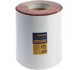 Шкурка на тканевой основе водостойкая шлифовальная в минирулонах (200 мм; 20 м; Р80) ТУНДРА 4050184 