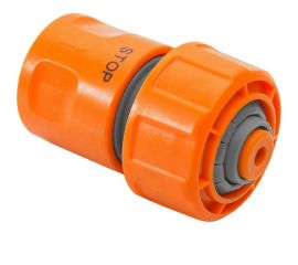 Соединитель для шланга 1/2" (быстросъемный с аквастопом) POLYAGRO 7575140 