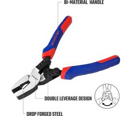 Комбинированные плоскогубцы для тяжелых работ WORKPRO 200 мм, 8 дюймов WP231089 